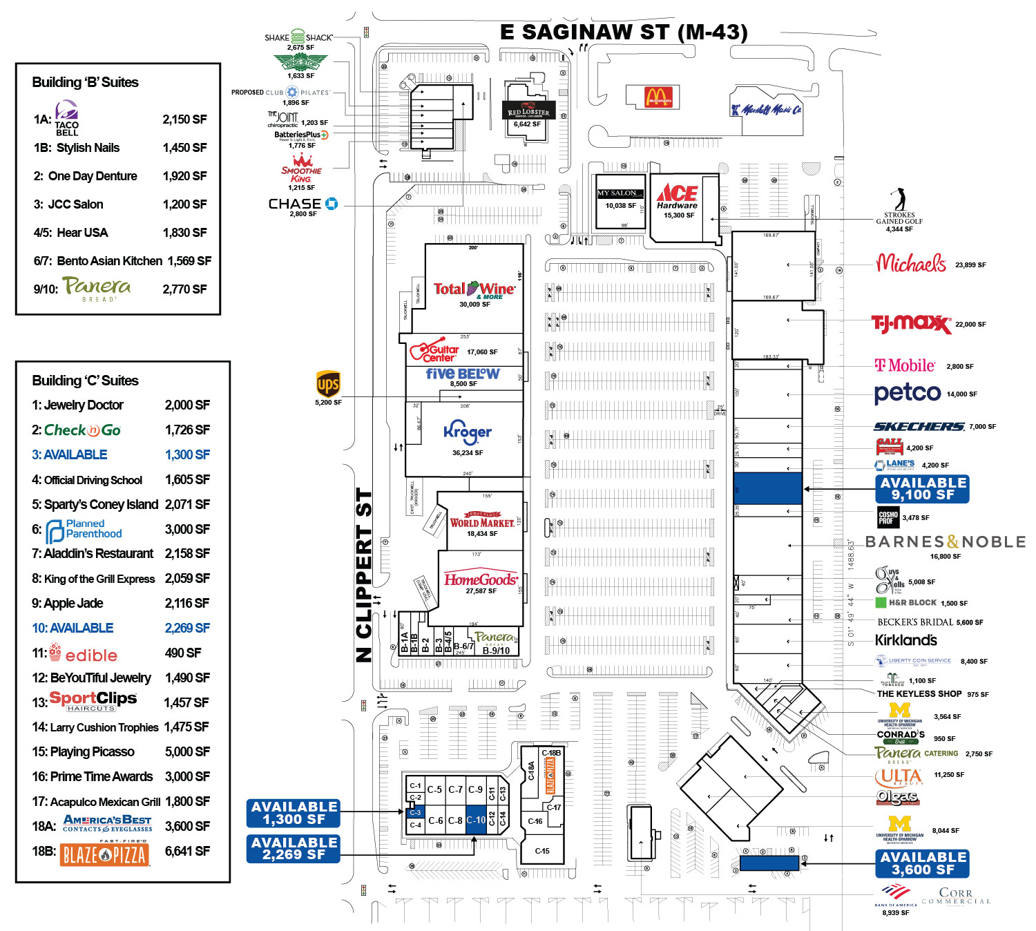 Frandor Mall Site Plan Image