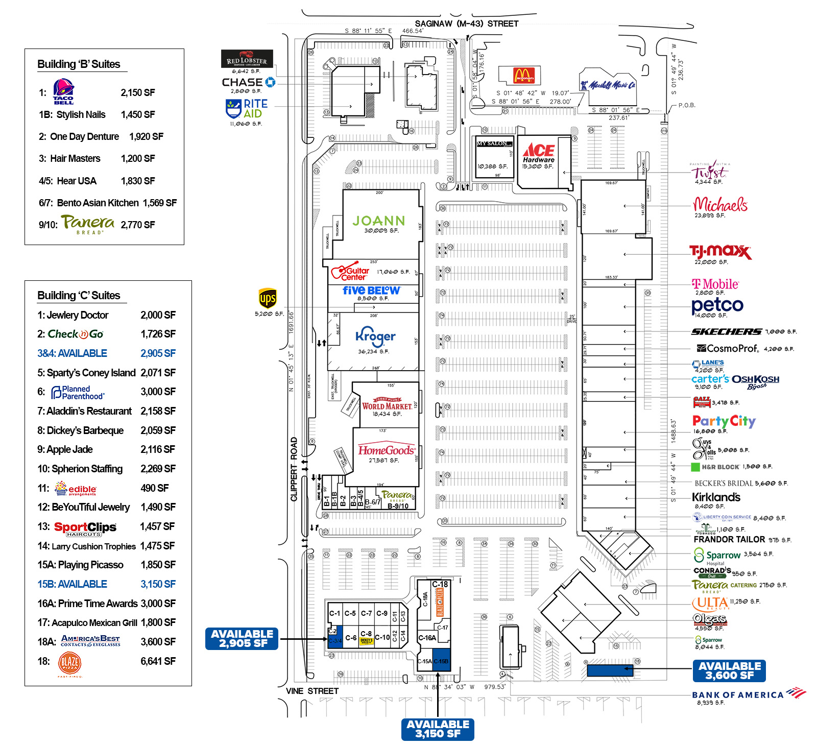 Frandor Mall Site Plan Image