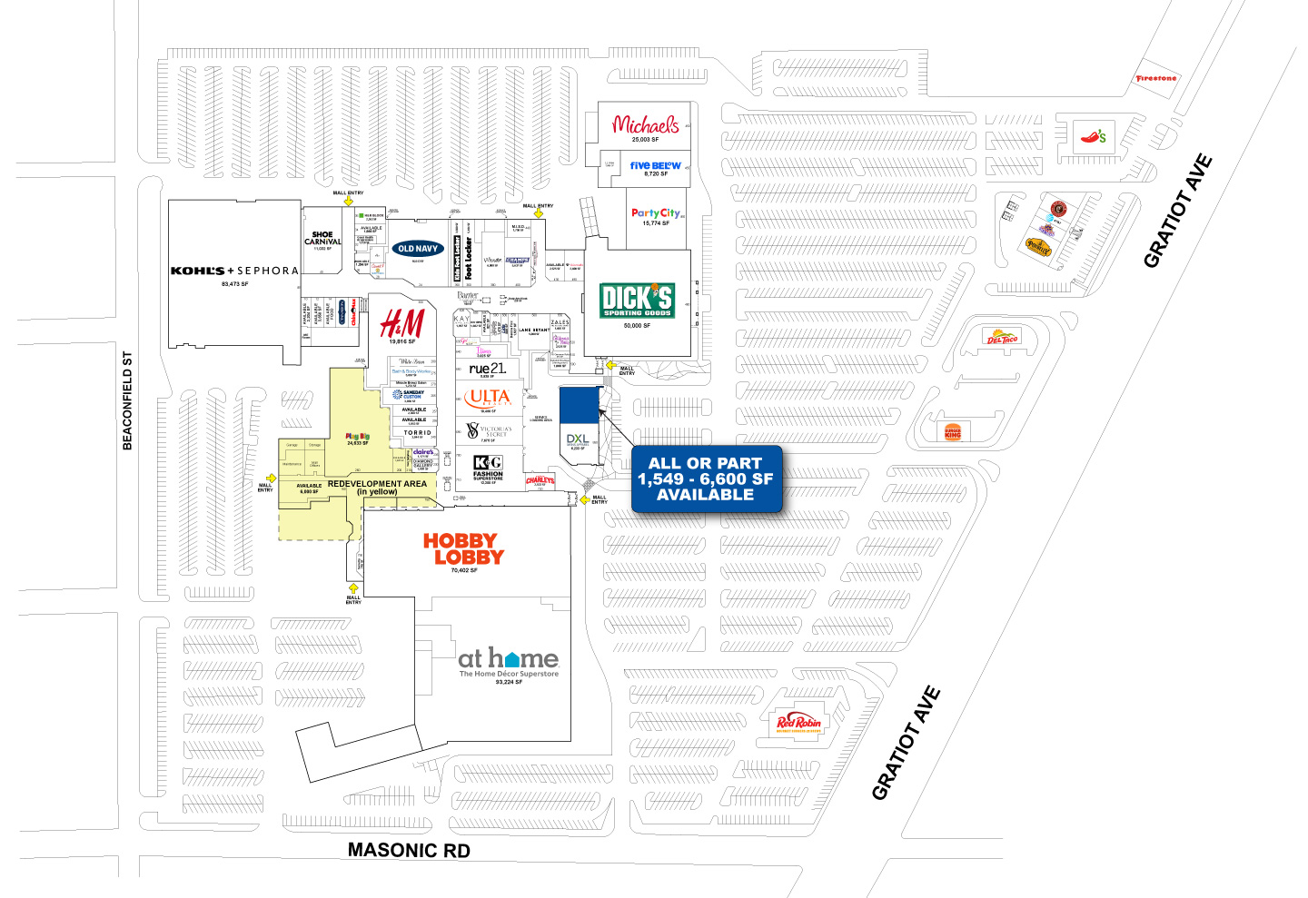 Macomb Mall Leasing Plan