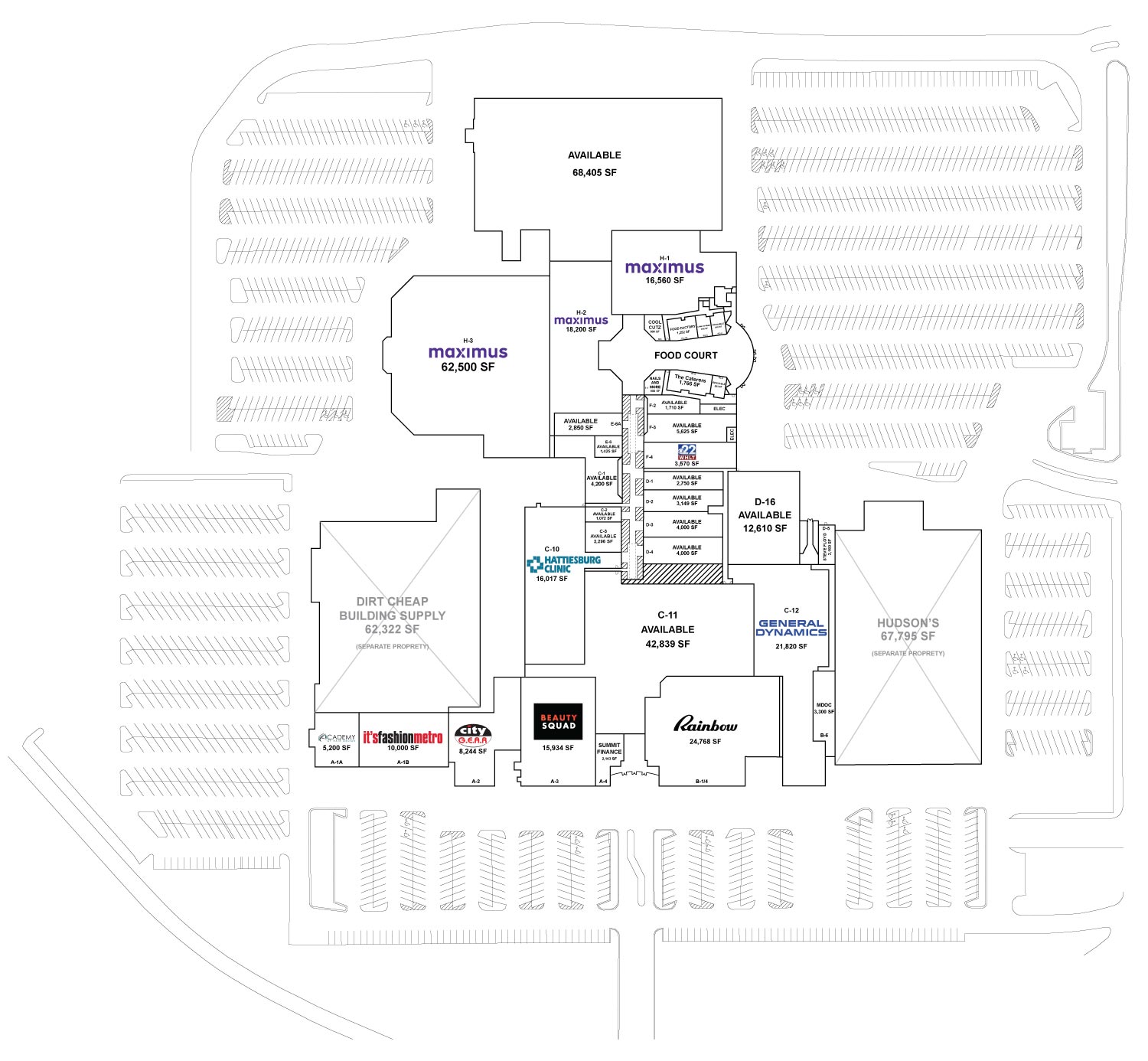 Cloverleaf Center Site Plan