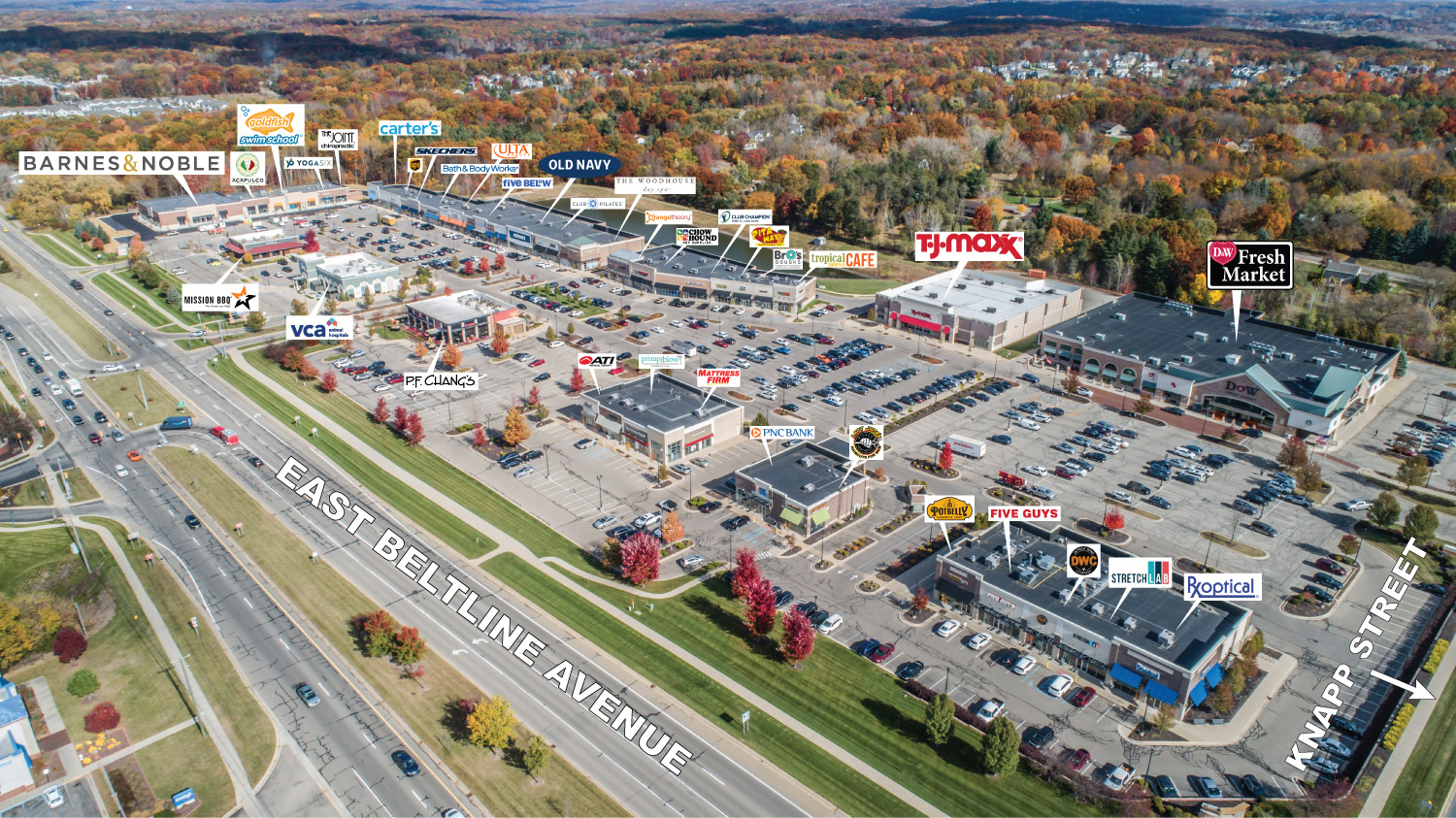 Knapps Crossing Aerial Image