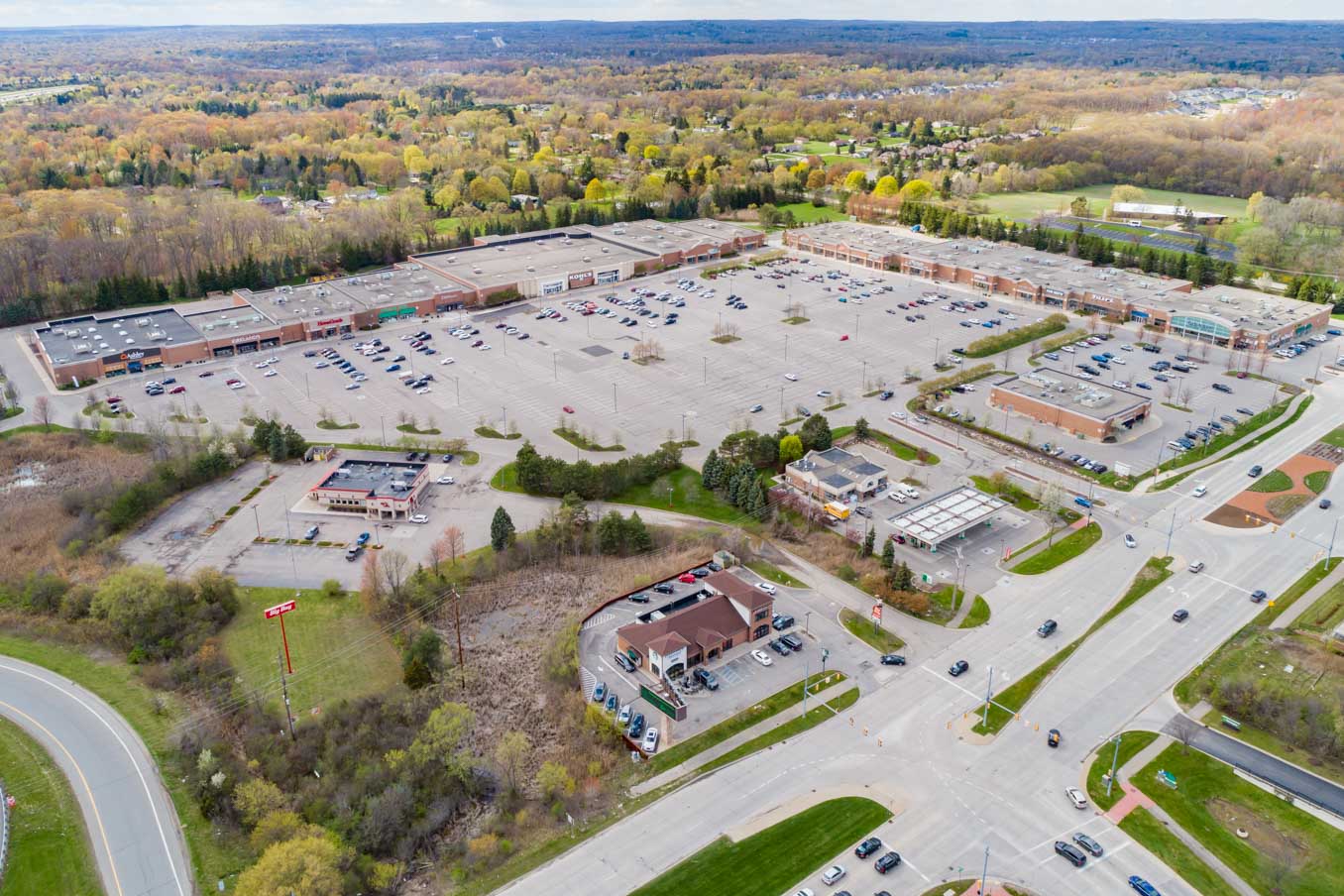 Baldwin Commons Shopping Center aerial photo