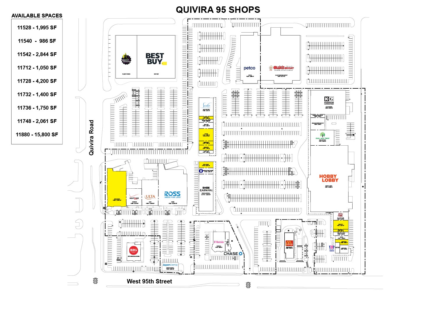 Quivira 95 Shops Site Plan
