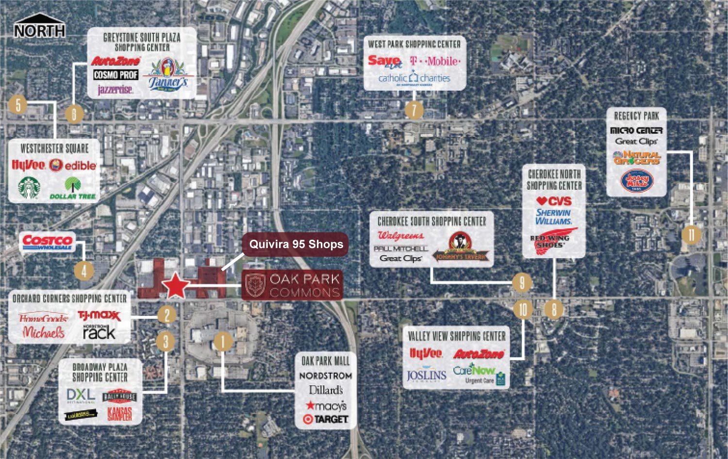 Quivira 95 Shops Overview Map