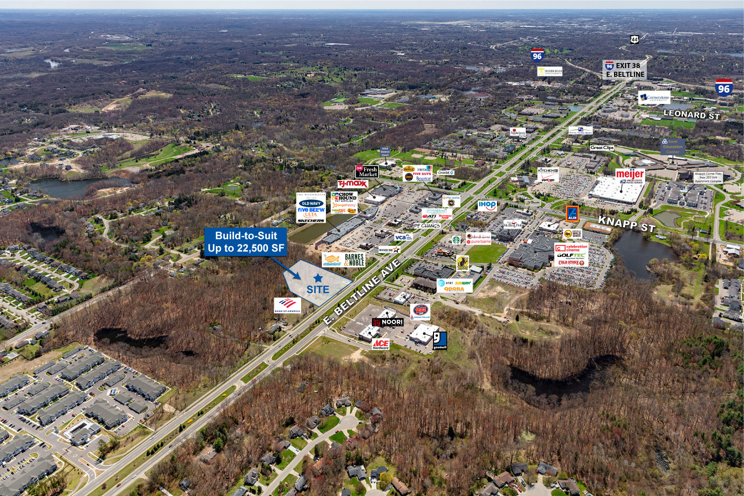 East-Beltline-Aerial-10.30.2025 Knapps Crossing Aerial Image